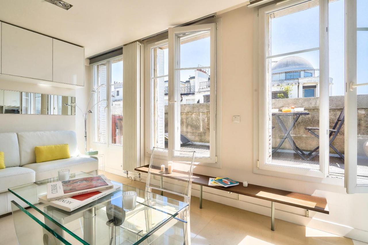 Designed Studio With Ac-Terrasse Vue Tour Eiffel Paris Eksteriør bilde