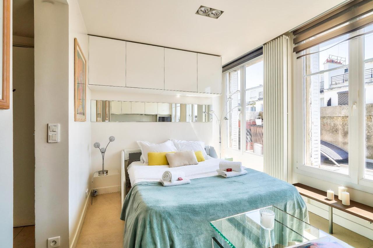 Designed Studio With Ac-Terrasse Vue Tour Eiffel Paris Eksteriør bilde